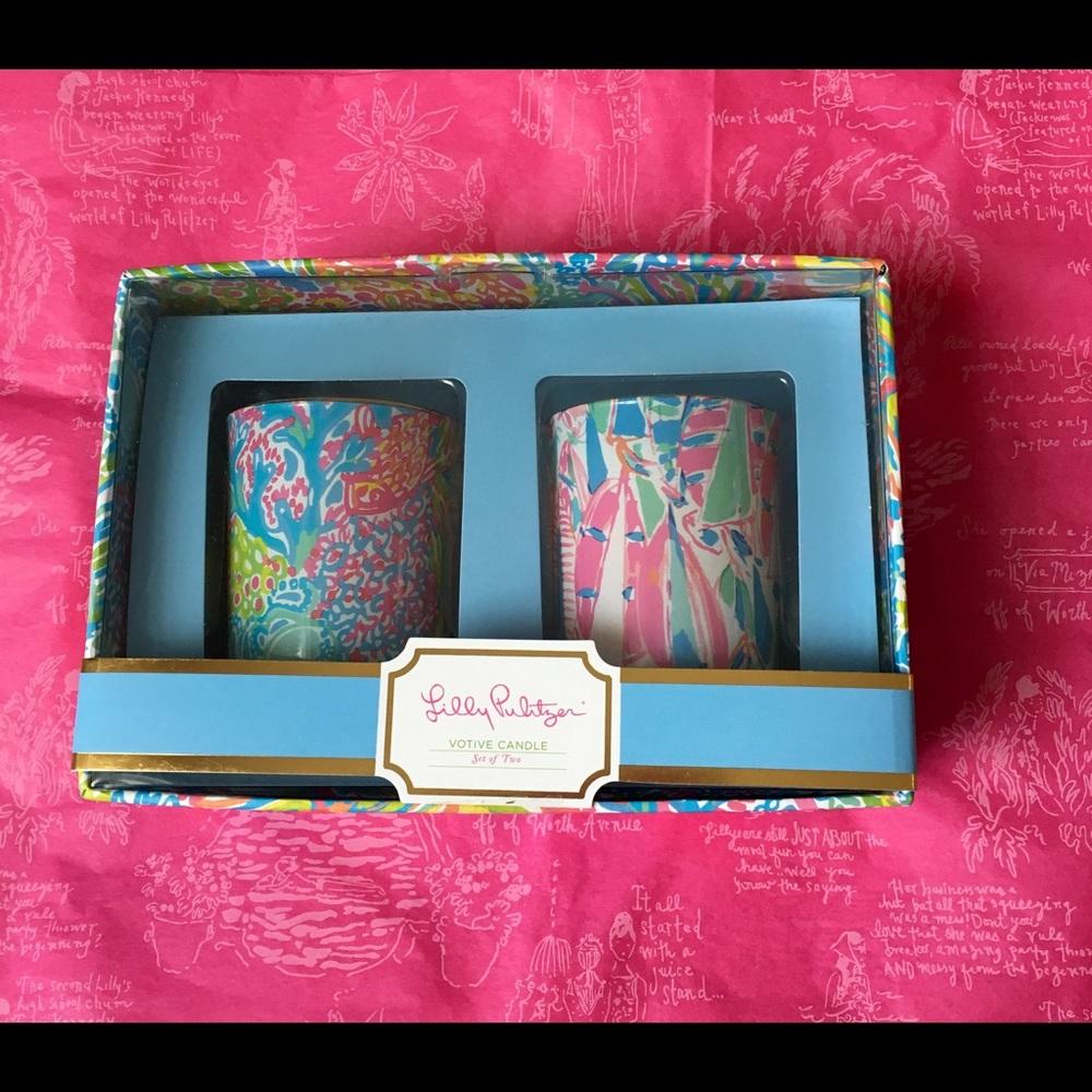 NWT Lilly Pulitzer Candle Set